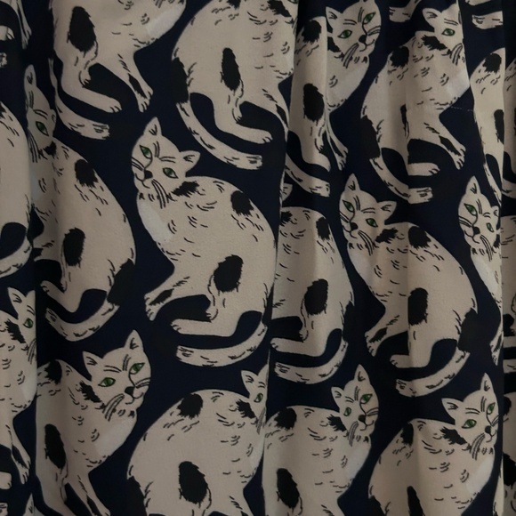 Anthropologie Cat Pattern Dress - Picture 5 of 16